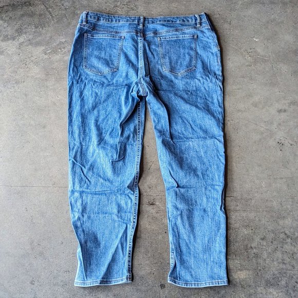 ASOS Maternity Medium Blue Waistband Support Slim Mom Jeans size 14 - Picture 9 of 9